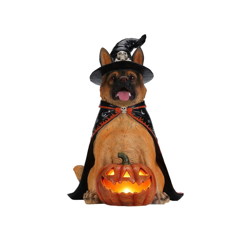 Halloween German Shepherd Dog Statue by HouseOfZazla