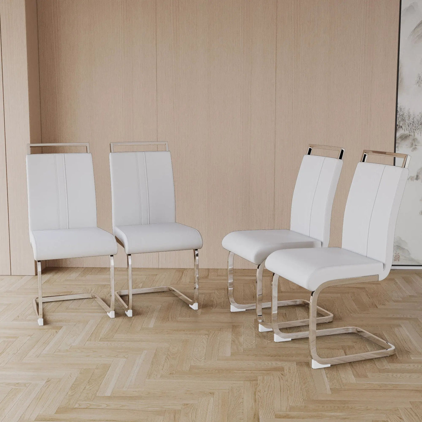 Modern Dining Chairs With Padded Seat, High Back by Unique Piece Furniture