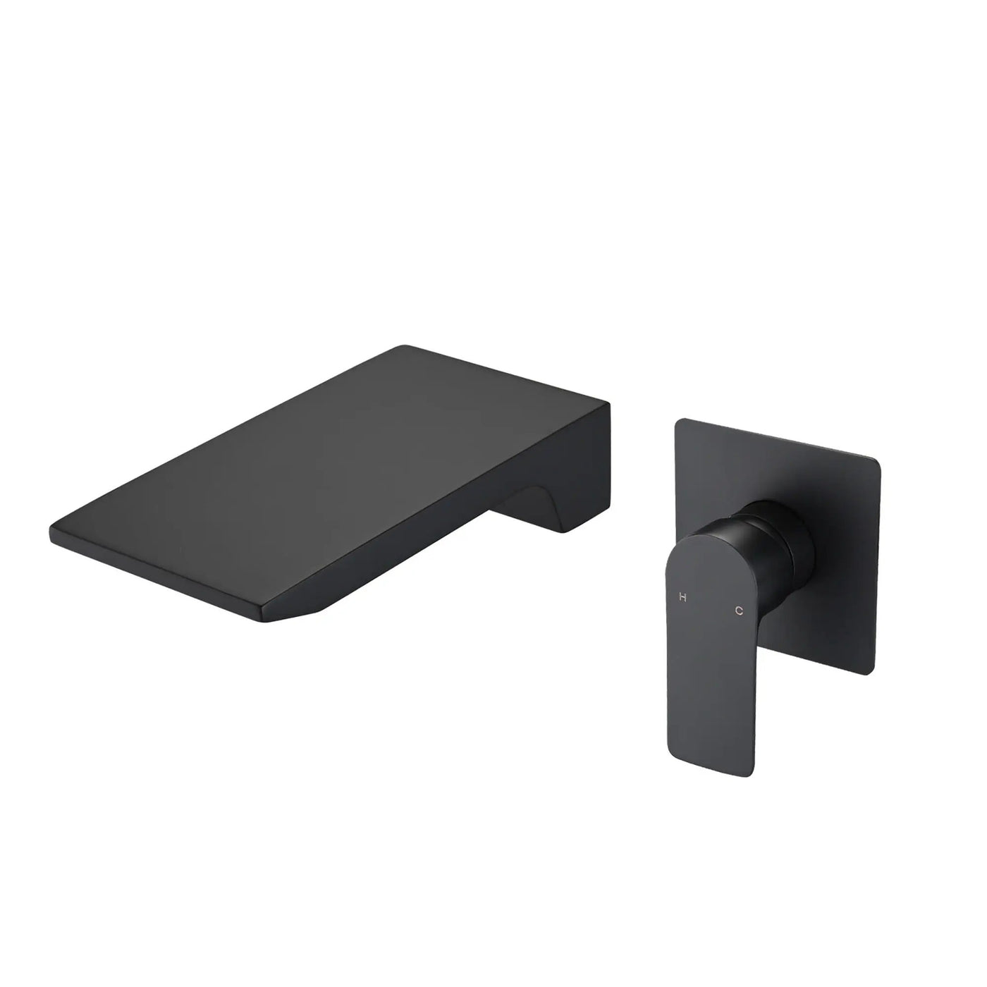 Modern Wall Mount Bathroom Sink Faucet With Waterfall Spout by HouseOfZazla