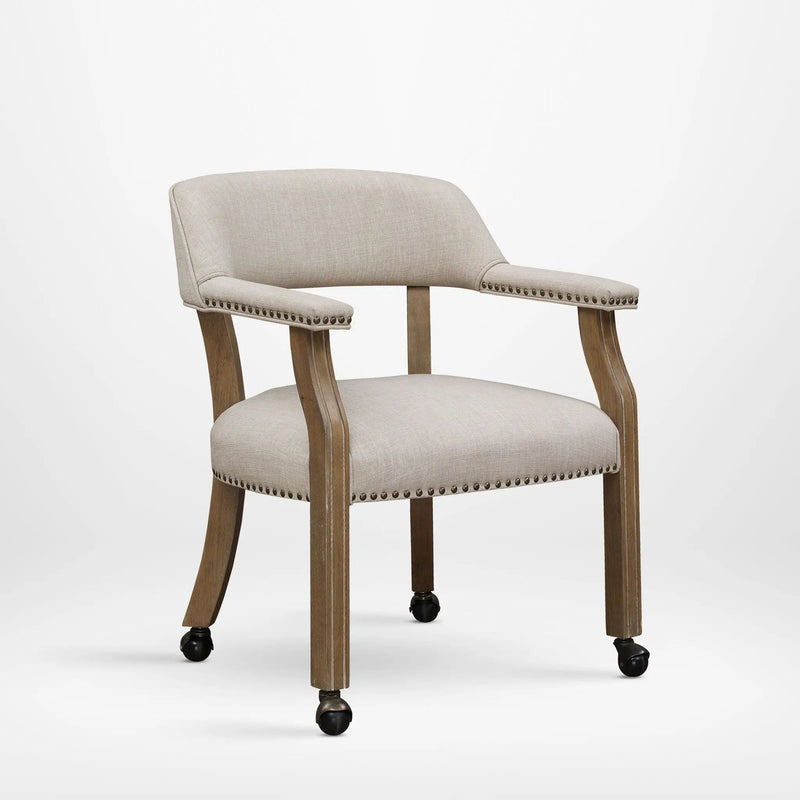 Monroe - Dining And Game Chair - Beige by HouseOfZazla