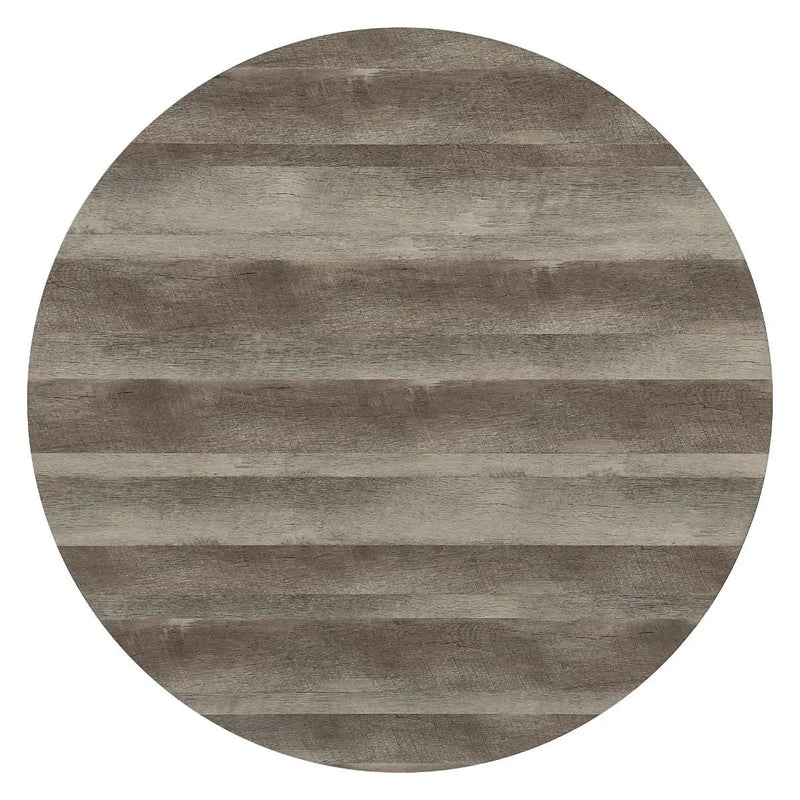 Zudora - Round Dining Table - Antique Oak & Black by Unique Piece Furniture