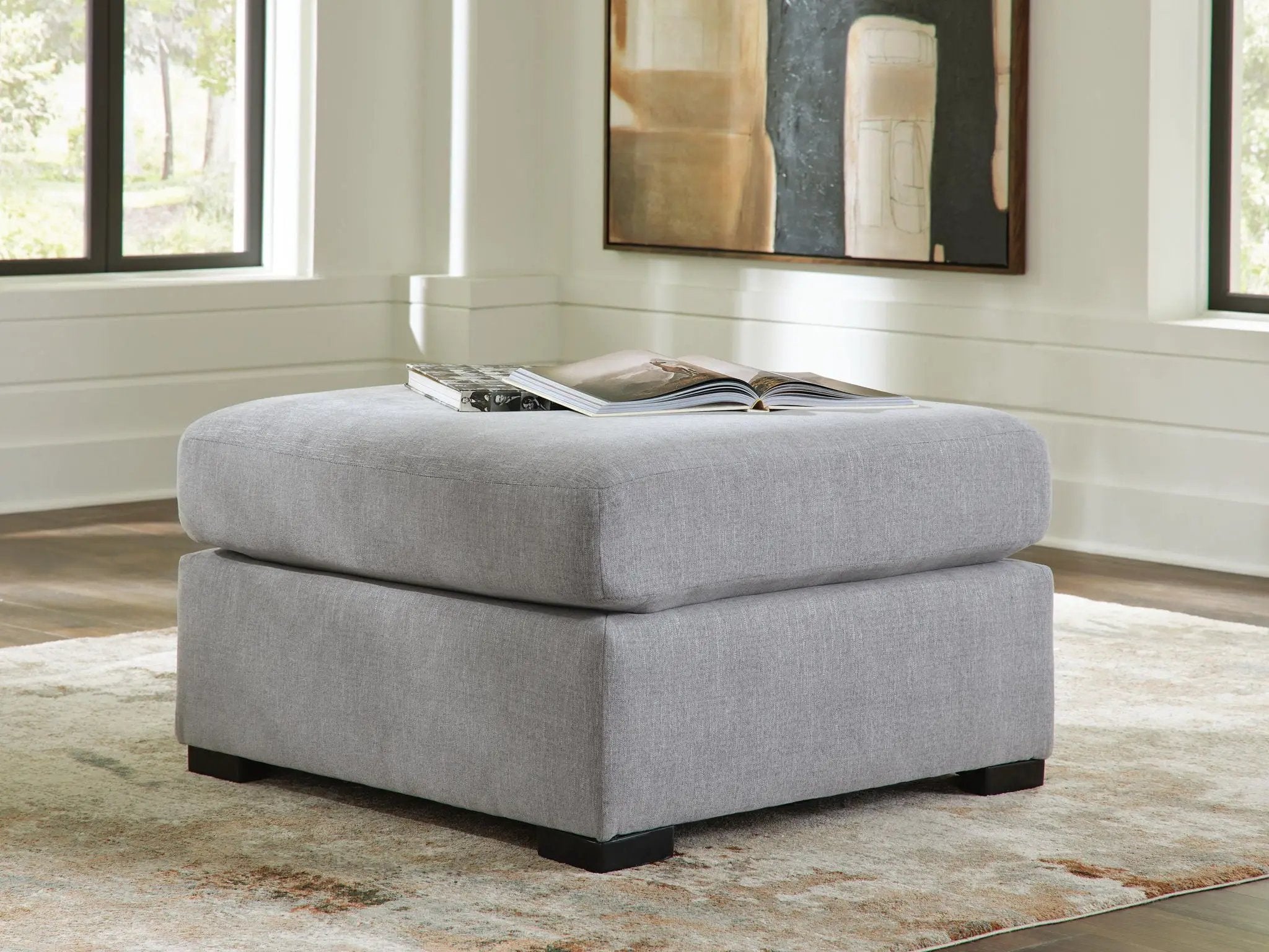 Lakepoint - Oversized Accent Ottoman - Nickel by Unique Piece Furniture
