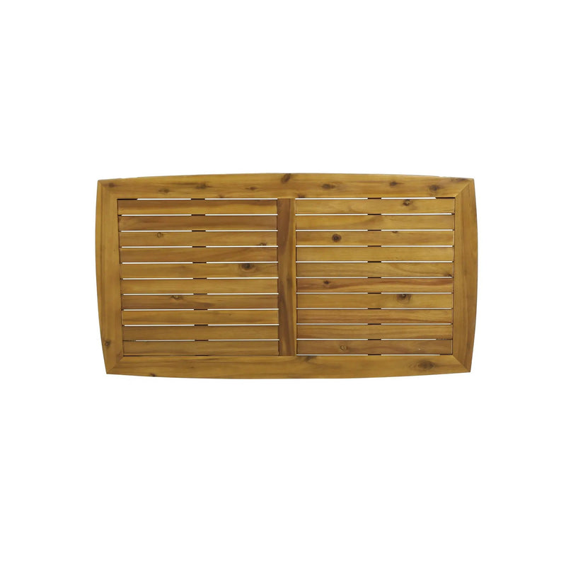 4-Pieces Acacia Wood Patio Furniture Set with Cushions by HouseOfZazla