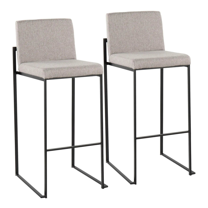 Fuji - Contemporary High Back Barstool Elegant Design by Unique Piece Furniture