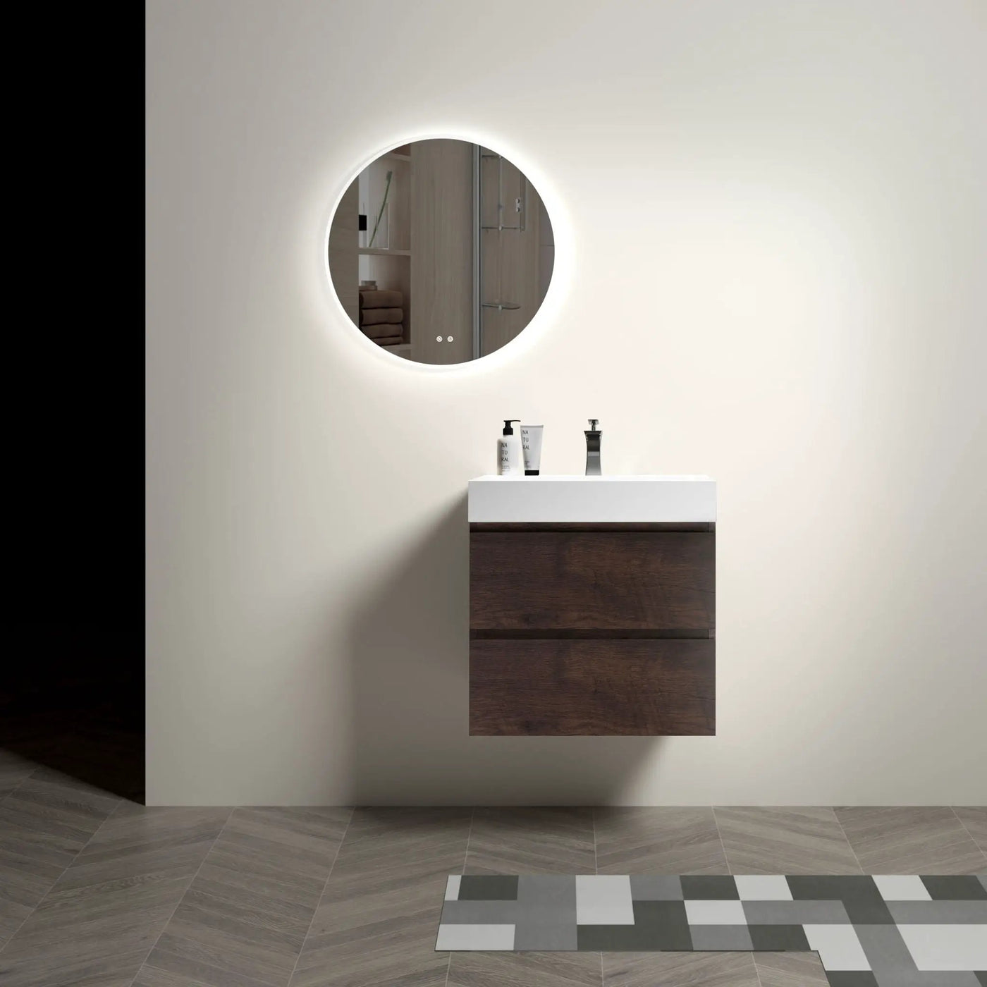 Alice - Bathroom Vanity Wall Mounted With Sink, Large Storage by Unique Piece Furniture
