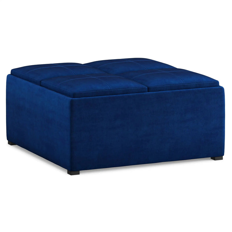 Avalon - Square Coffee Table, Storage Ottoman by Unique Piece Furniture