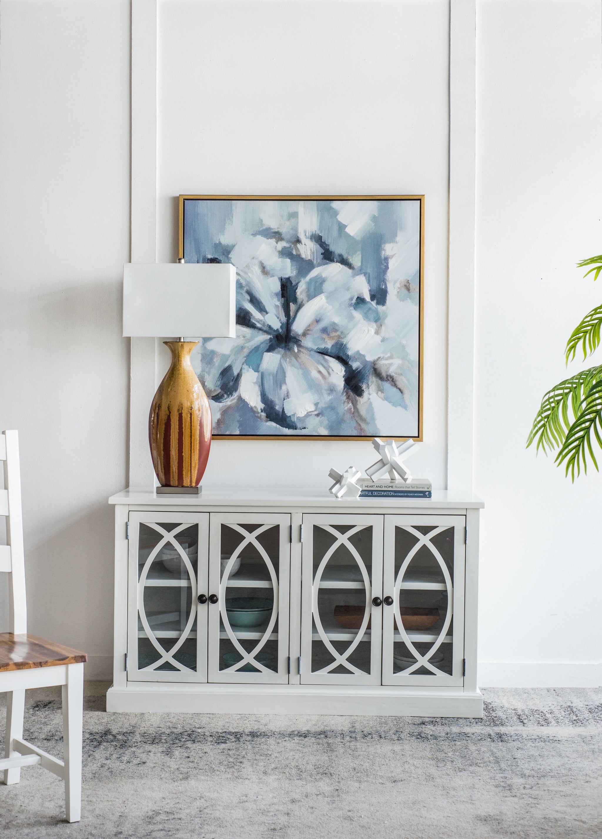 16x10.5x36 In Ceramic Table Lamp by HouseOfZazla
