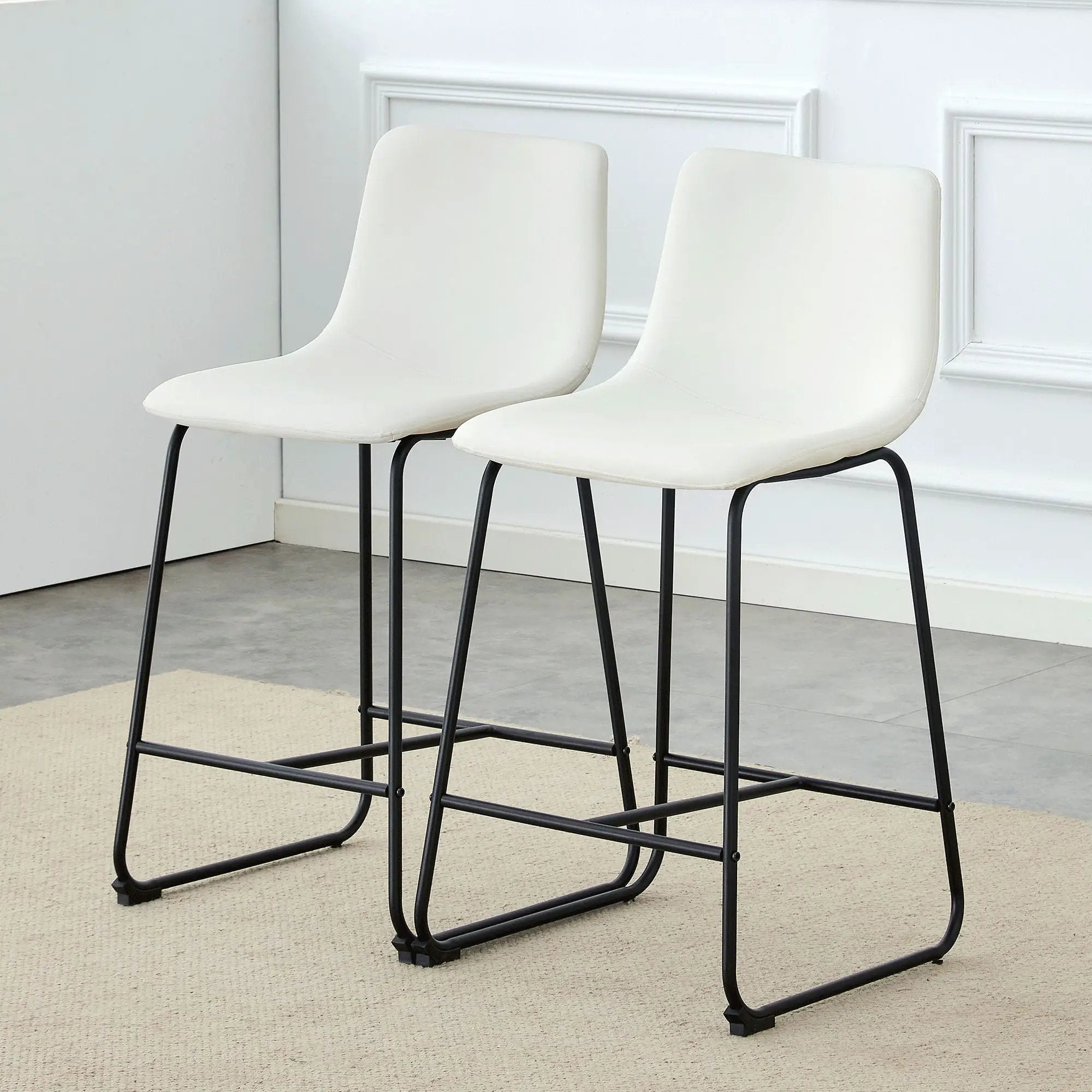 Retro Bar Chairs, Comfortable Stools (Set of 2) by HouseOfZazla