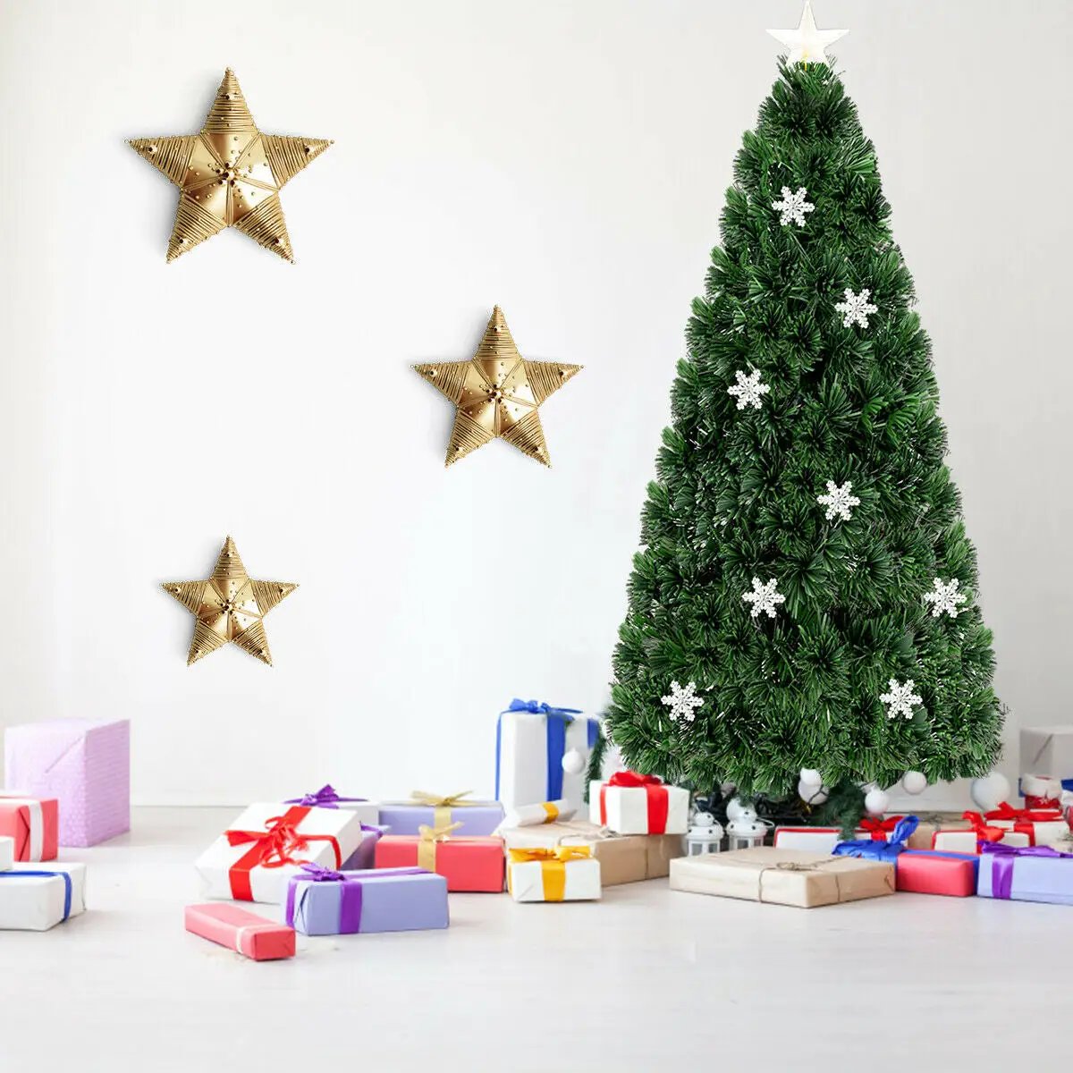 LED Optic Artificial Christmas Tree with Snowflakes, photo 8 of 11