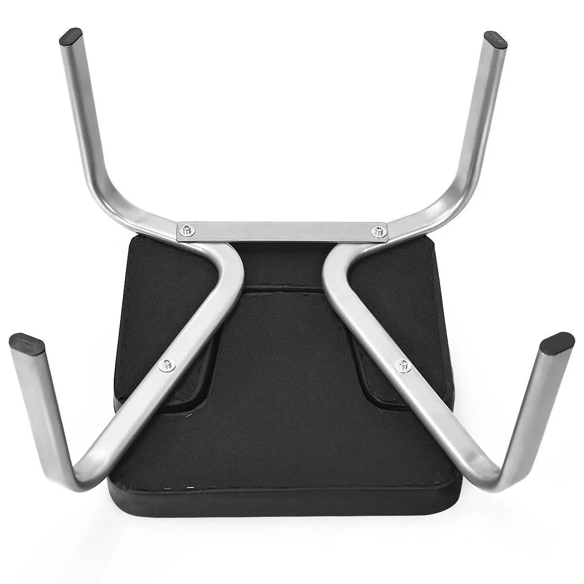 Yoga Iron Headstand Bench with PVC Pads for Family Gym-Black by DirectDeals
