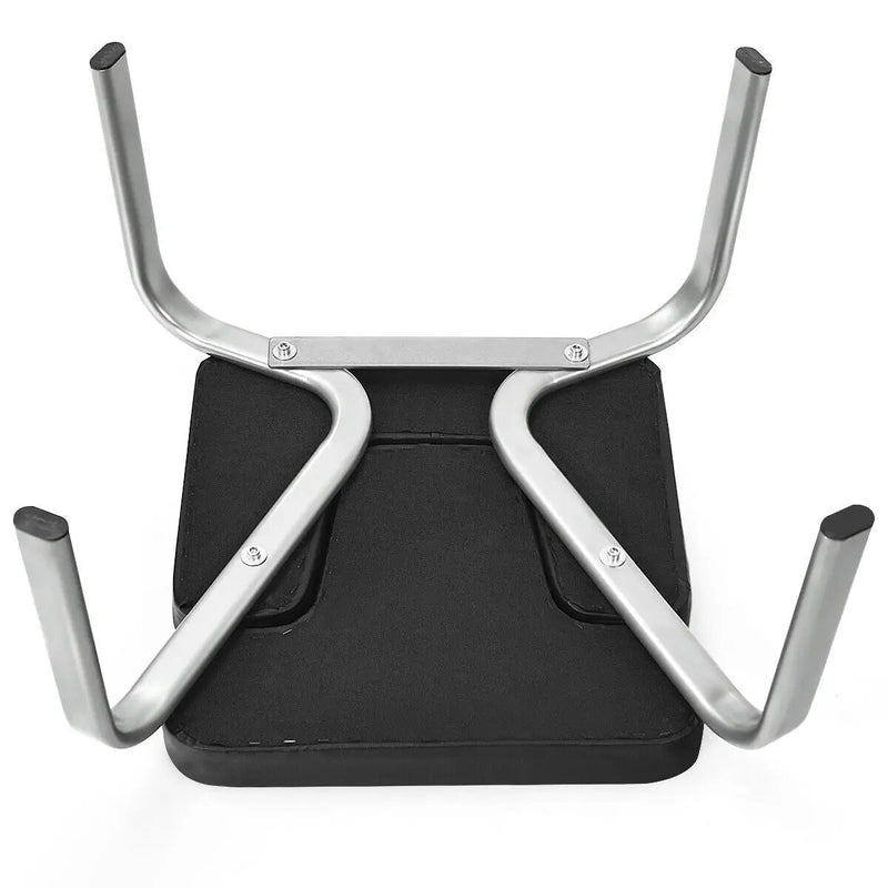 Yoga Iron Headstand Bench with PVC Pads for Family Gym-Black by DirectDeals