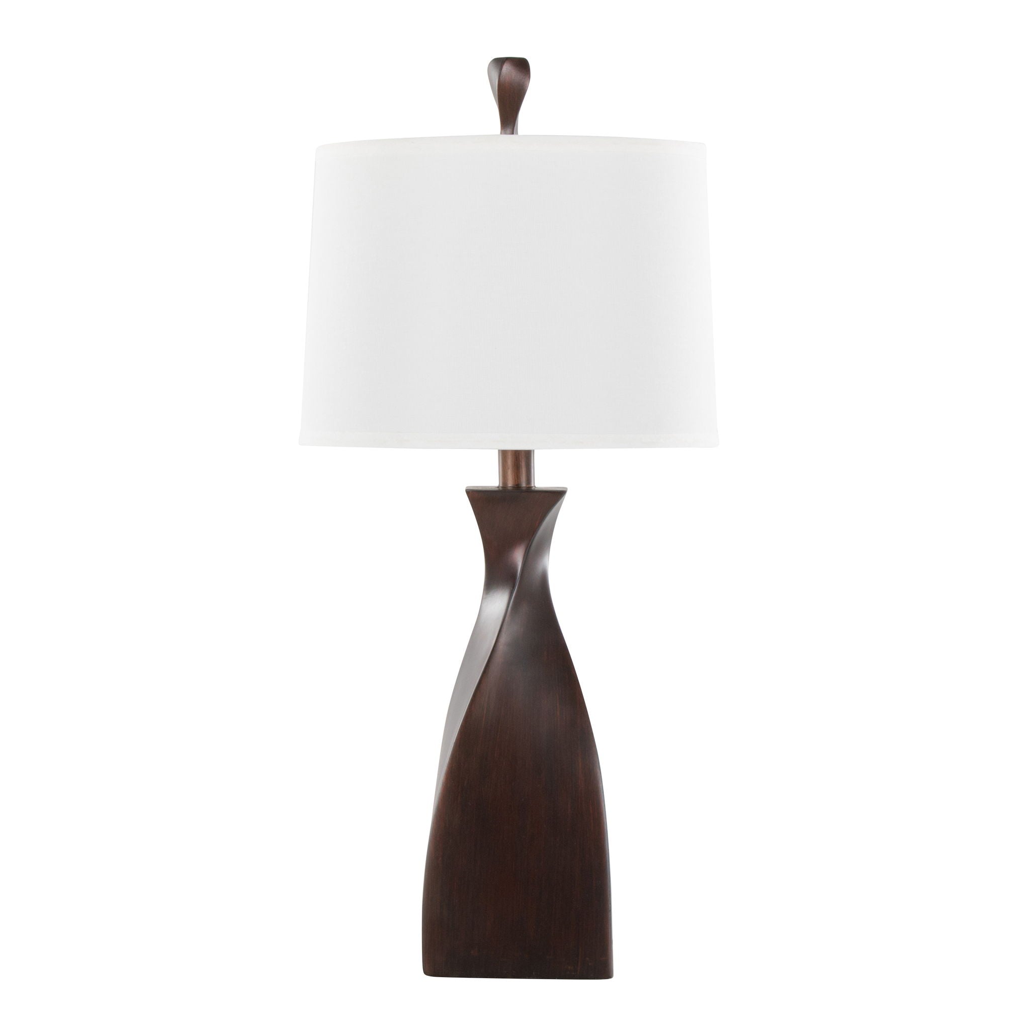 Curvo - Contemporary Polyresin Table Lamp (Set of 2) by HouseOfZazla