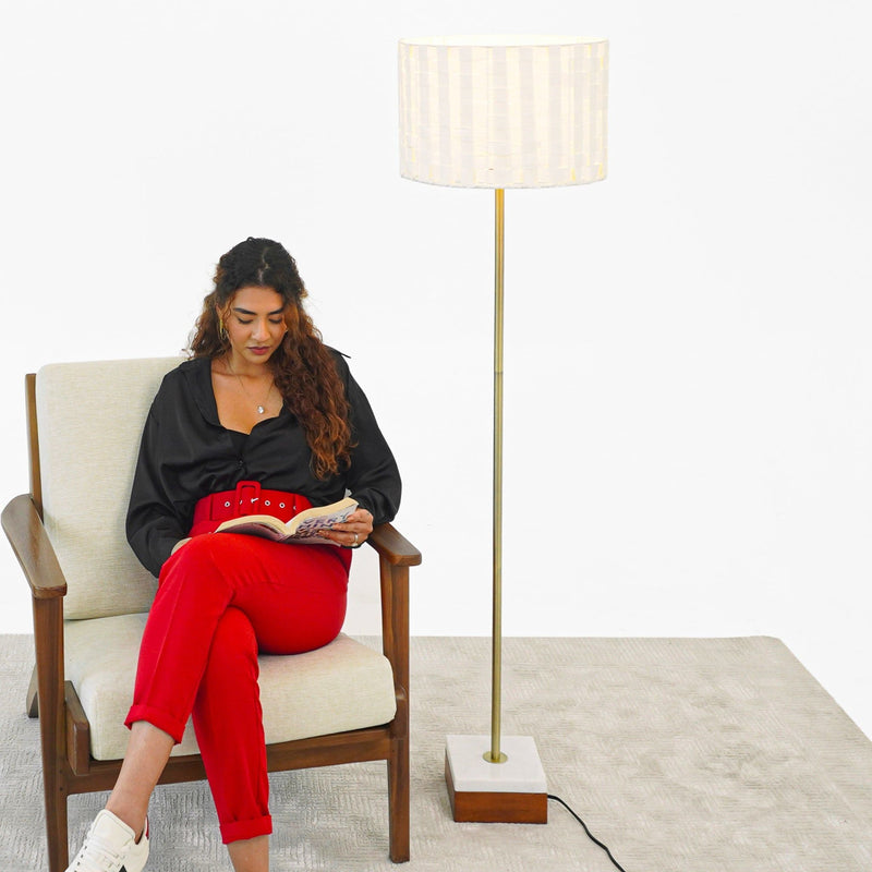 Viora - Floor Lamp - Gold by HouseOfZazla