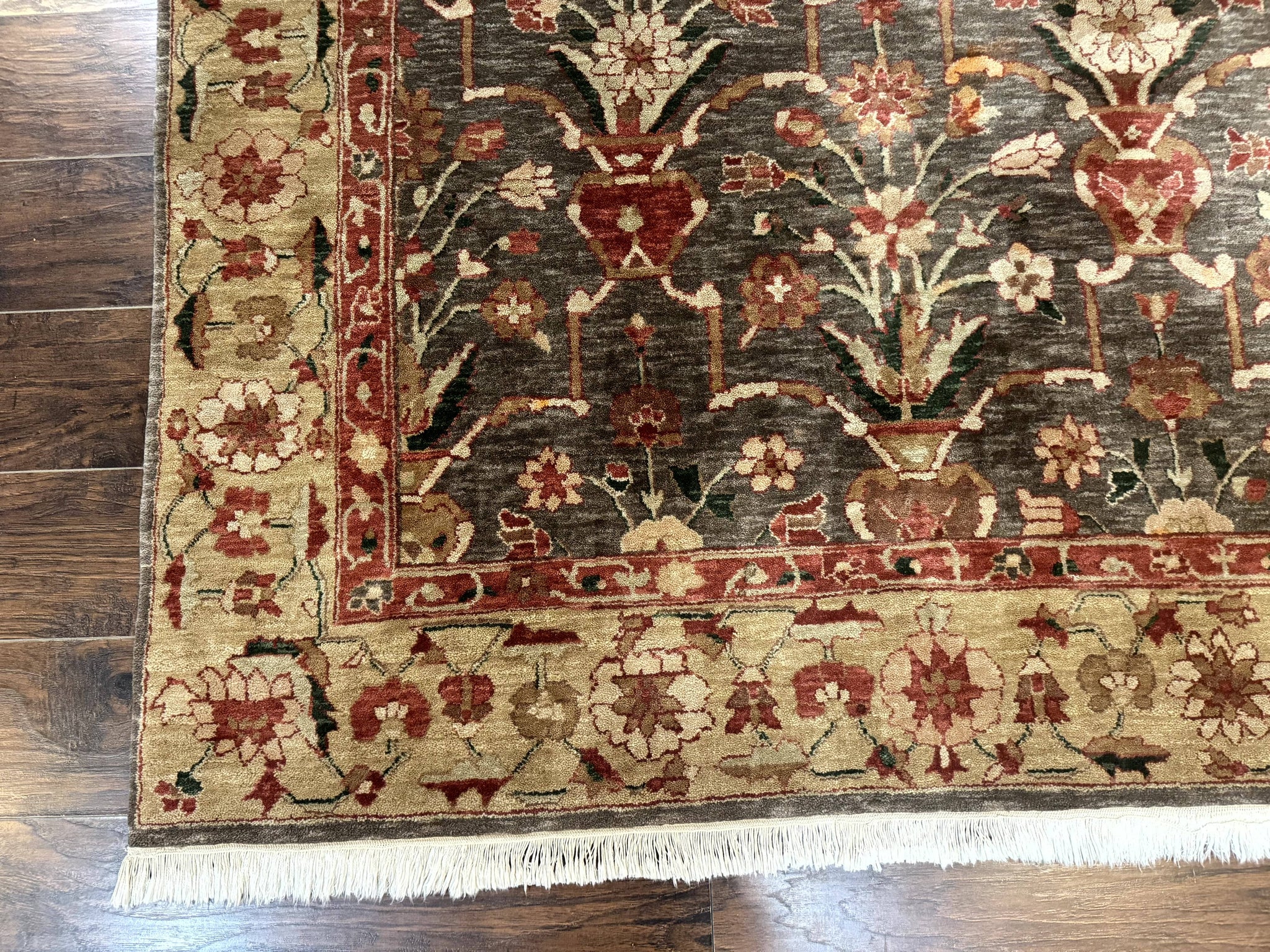 Pak Persian Mahal Rug 6x9, Floral Handmade Wool Traditional Oriental Carpet by Jewel Rugs