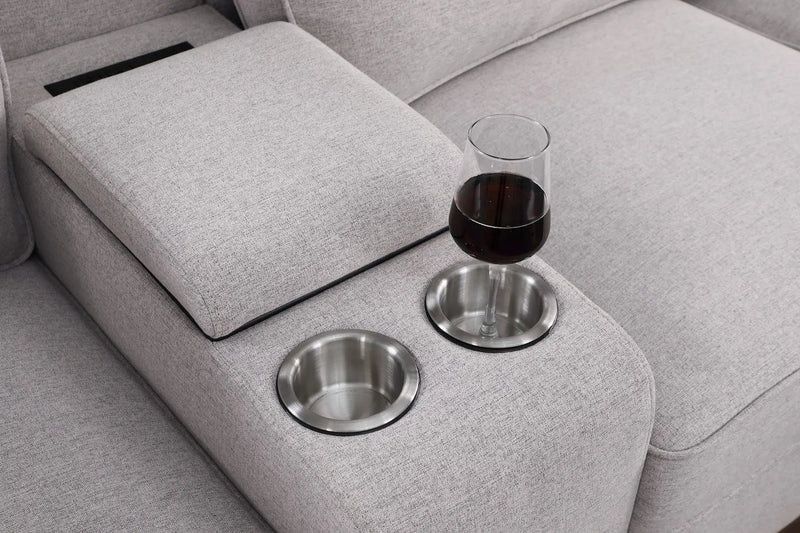 Eric - 9 Piece Upholstered Sectional With Ottoman by HouseOfZazla