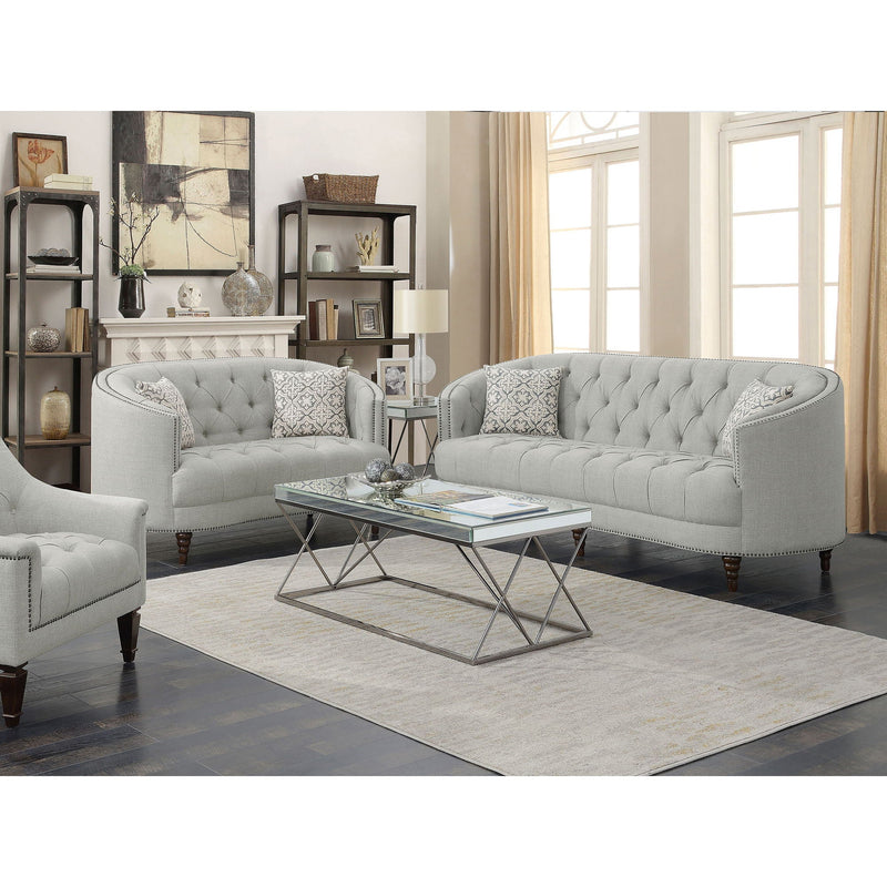 Veronica - Sofa And Loveseat 2 Piece Living Room Set - Gray by HouseOfZazla