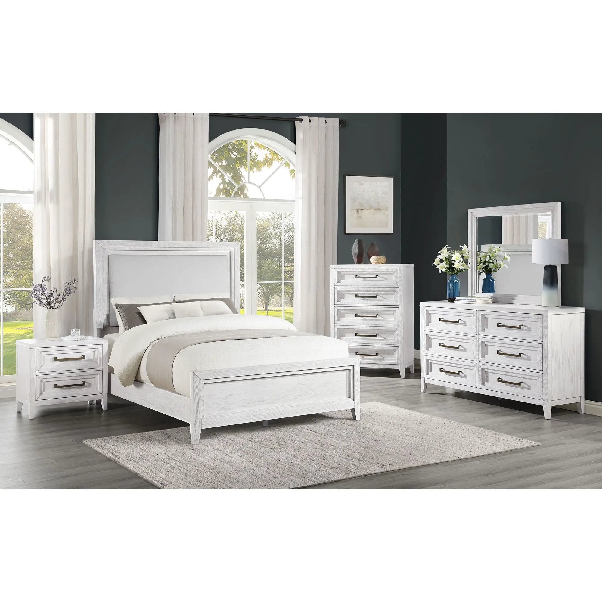 Avril - 2 Drawer Nightstand - White by HouseOfZazla