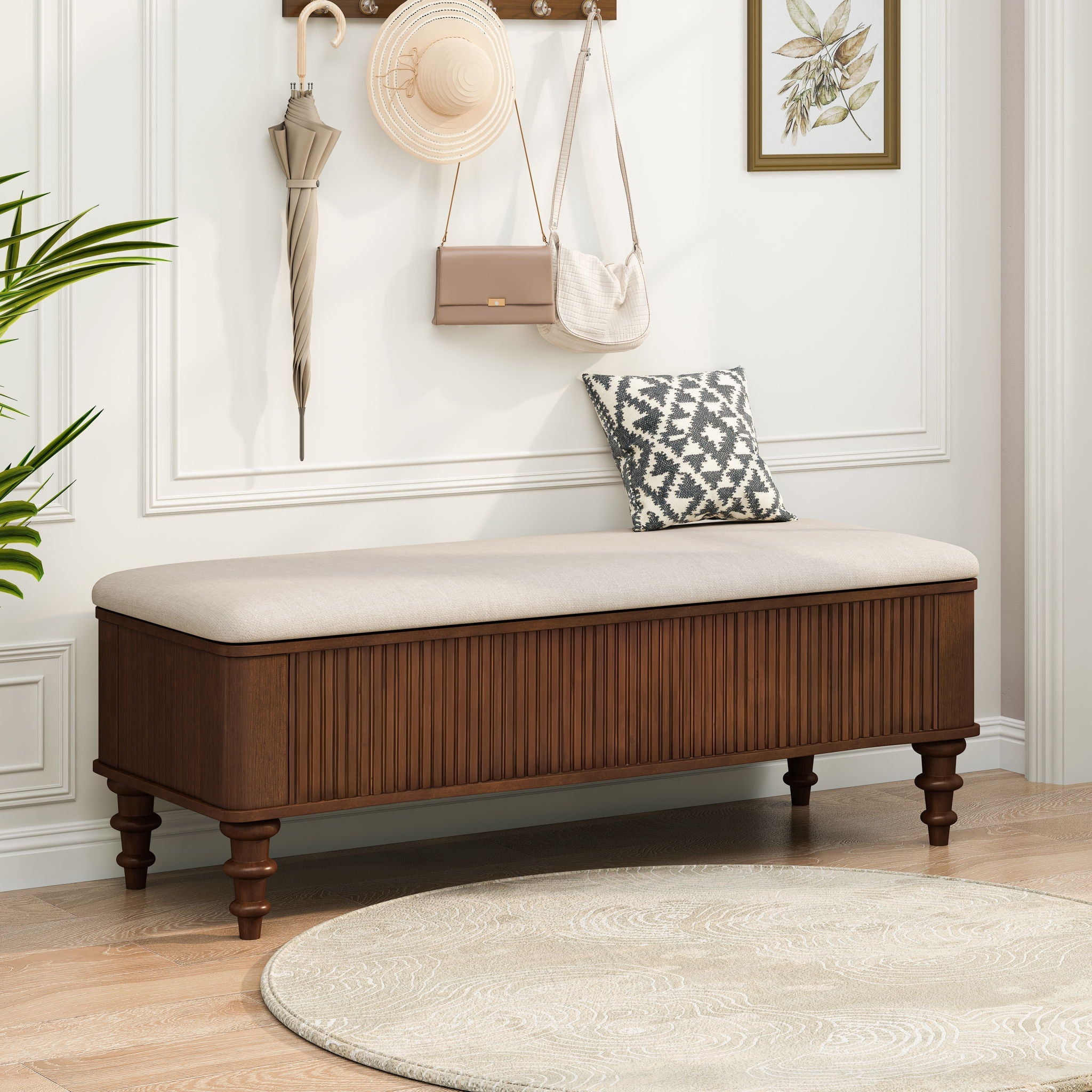 Multi Functional Storage Ottoman Bench by HouseOfZazla