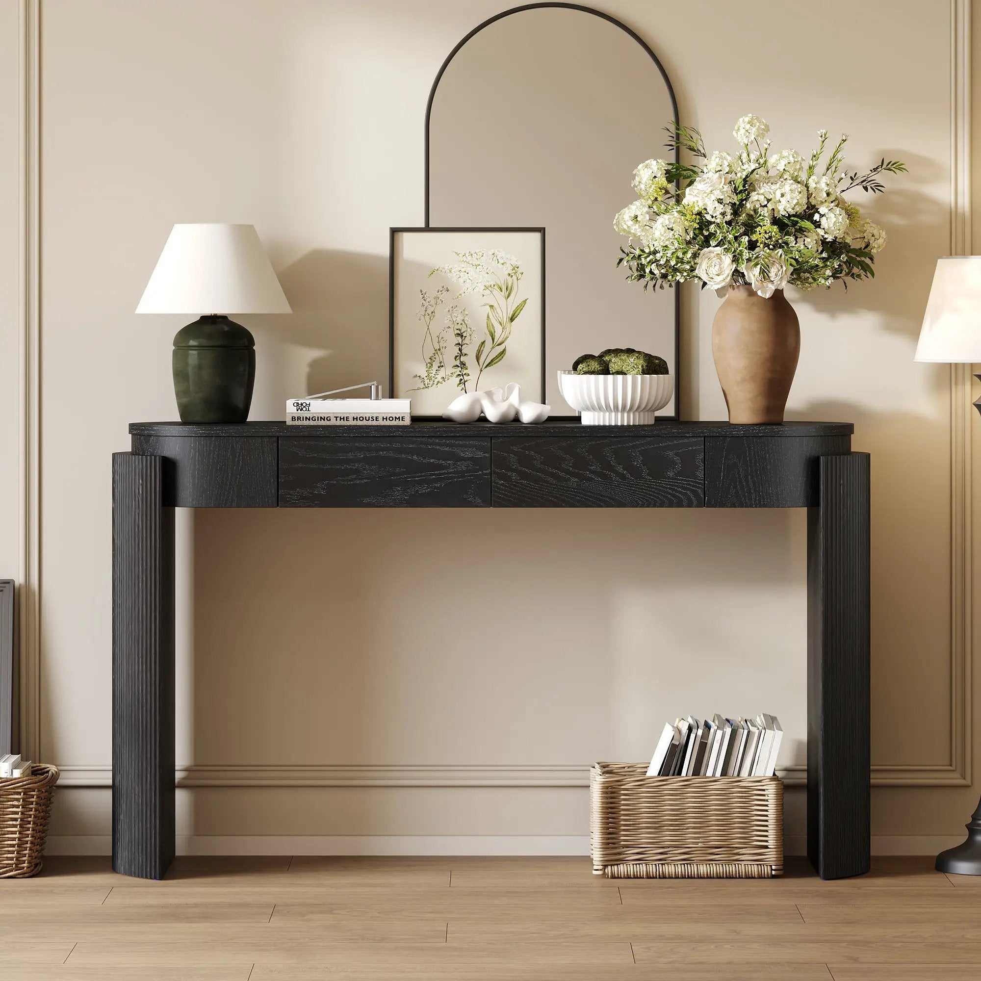 TREXM Entryway Table with Storage by HouseOfZazla