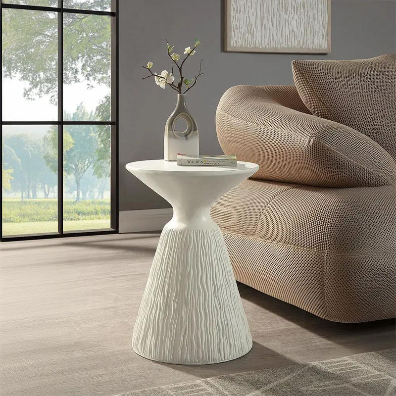 Duane - Accent Table - Natural White by Unique Piece Furniture