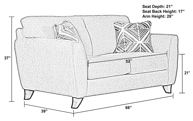 Alyssa - Loveseat by Unique Piece Furniture