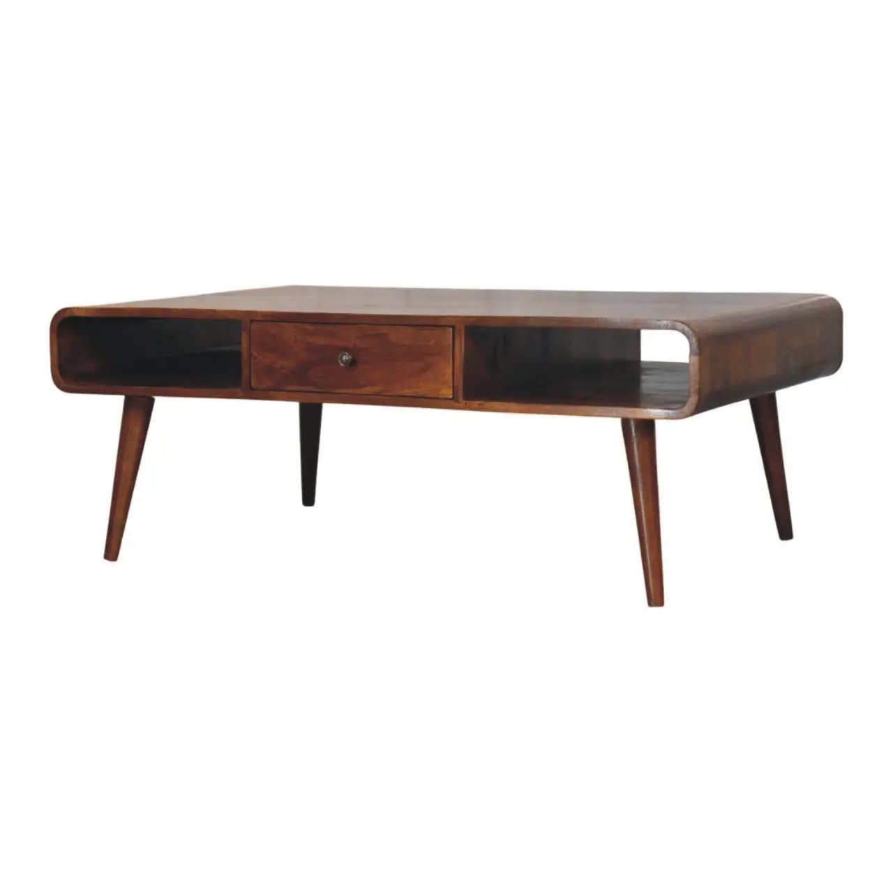 Avora - 2 Drawer Coffee Table - Brown by HouseOfZazla