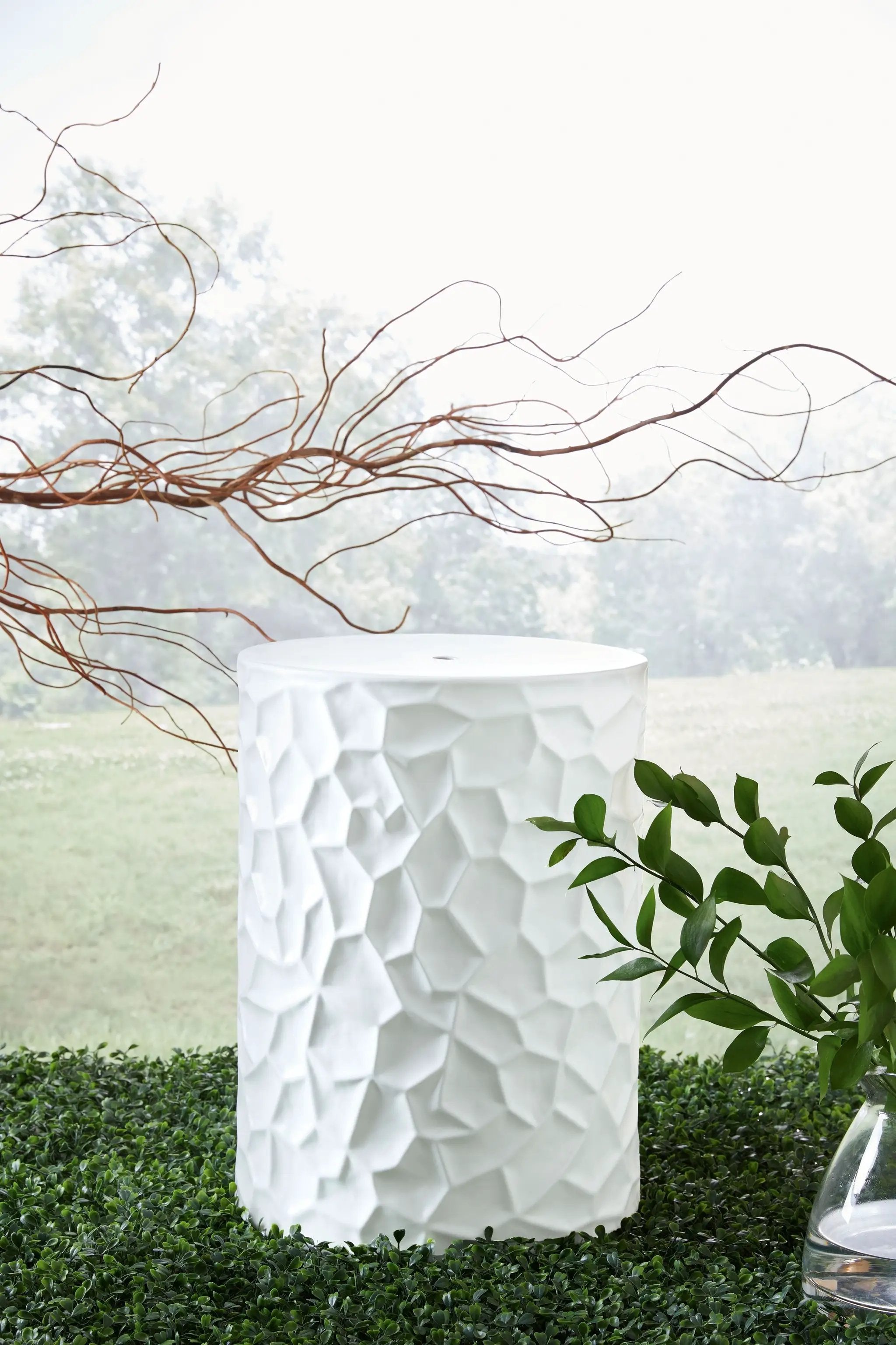 Jungrove - Stool - White by Unique Piece Furniture