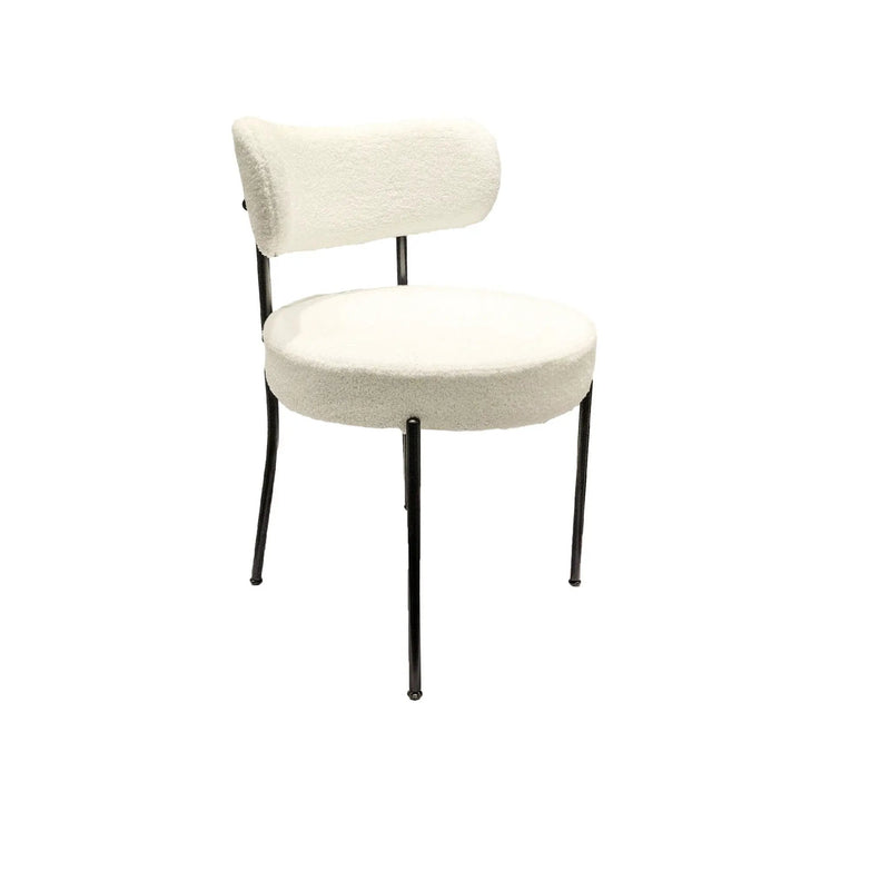 Extendable Dining Table Set With Curved Backrest Upholstered Chairs by HouseOfZazla