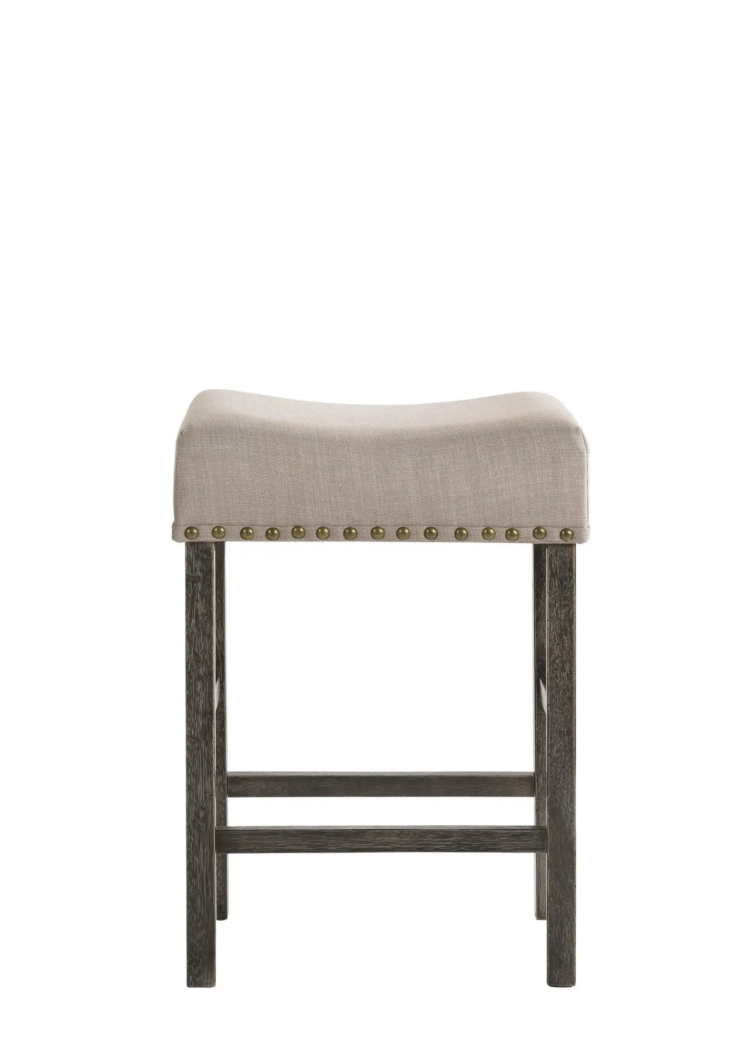 Martha II - Weathered Counter Height Stool (Set of 2) - Gray / Tan by Unique Piece Furniture