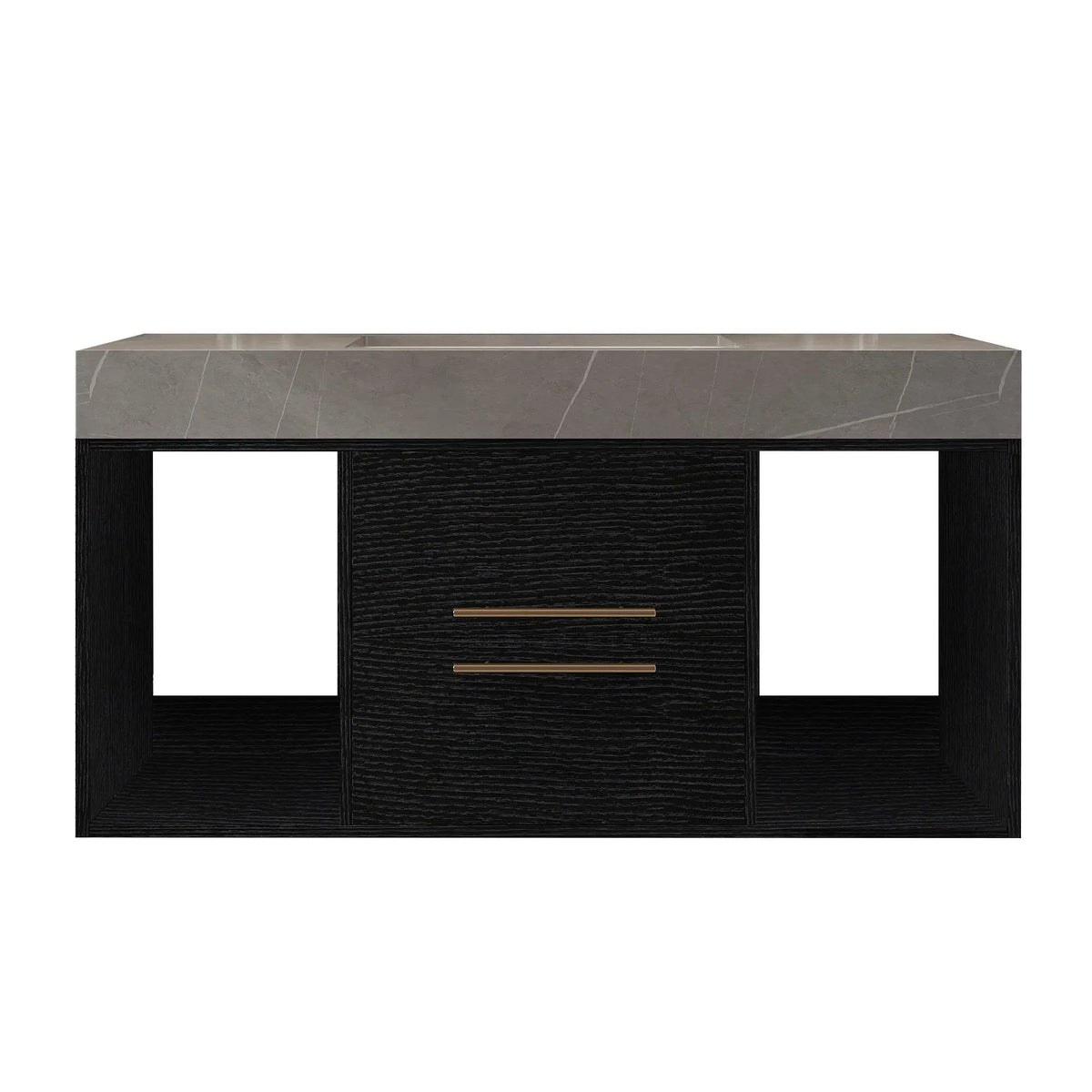 39.4 Inches Single Contemporary Floating Bathroom Vanity, photo 8 of 10