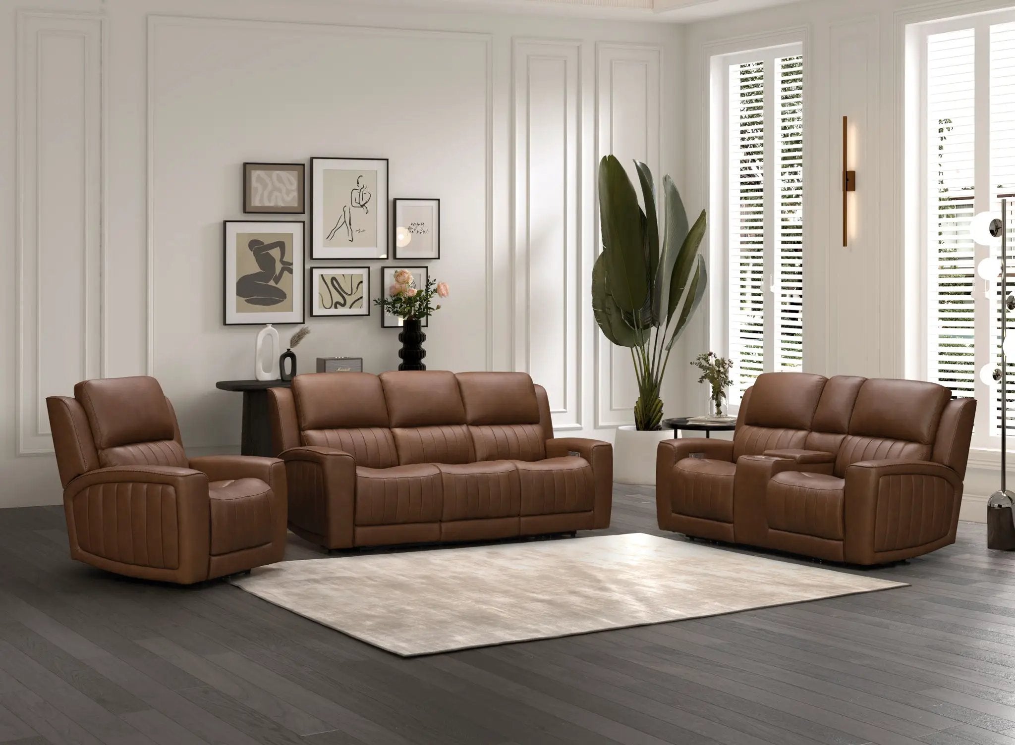 Pierce - Power Recliner With Power Recline, Power Headrest, Power Lumbar Zero Gravity, Lumbar by Unique Piece Furniture