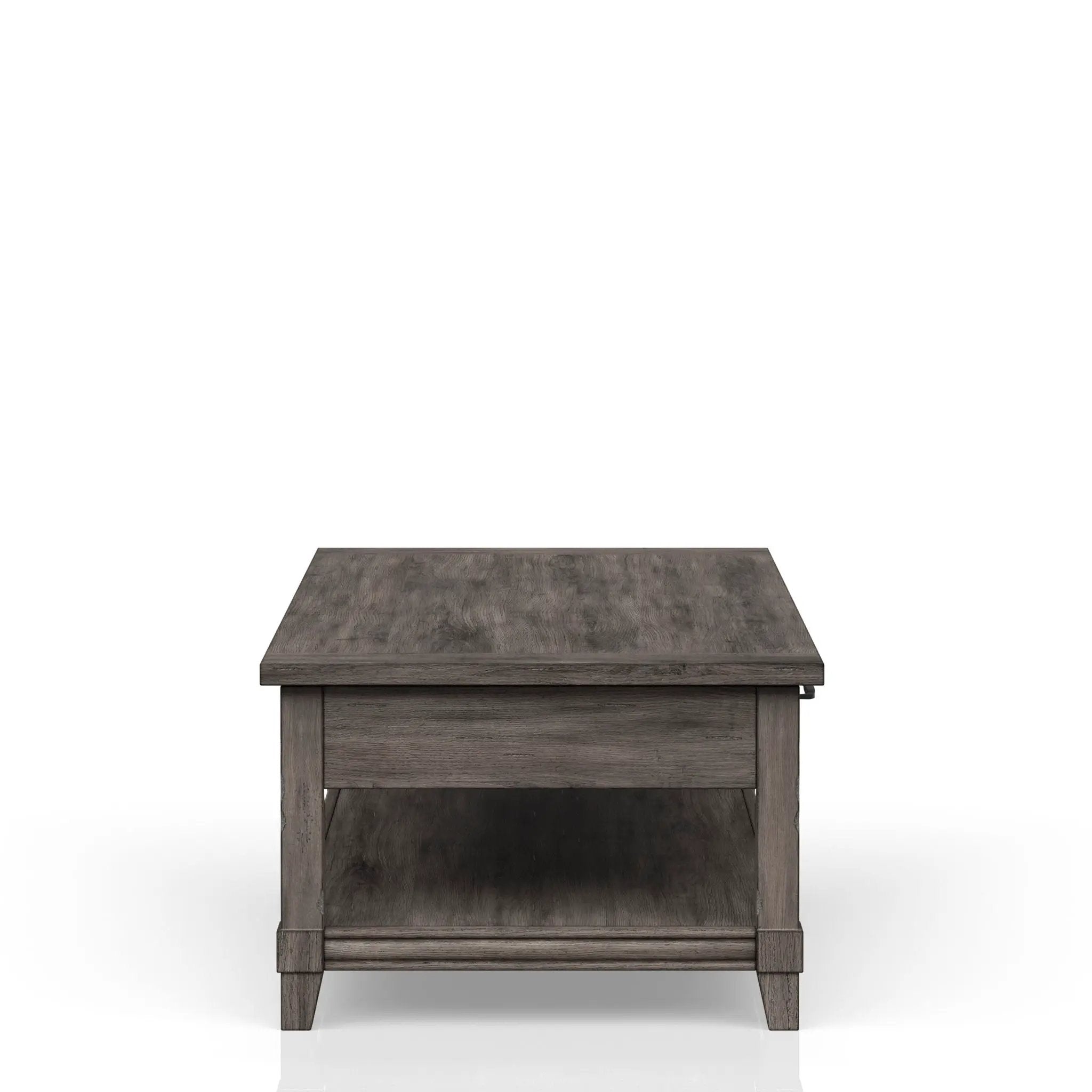 Lift Top Cocktail Table With Casters - Gray by HouseOfZazla