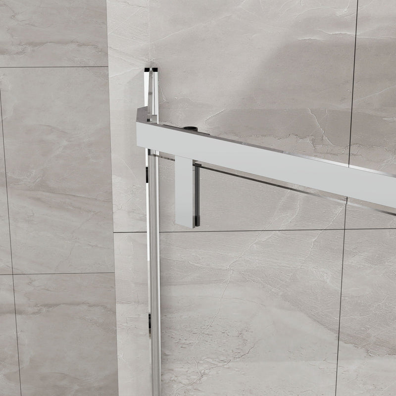 Durable Hardware Neo Angle Frameless Shower Door With Acrylic Base Combo by HouseOfZazla