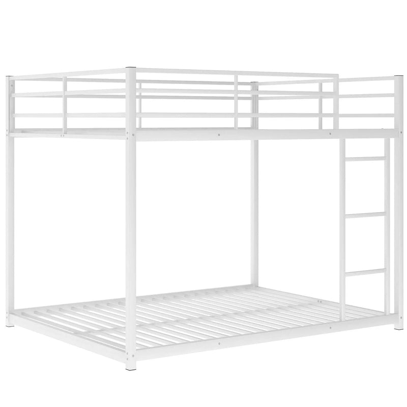 Metal Bunk Bed, Low Bunk Bed With Ladder by HouseOfZazla