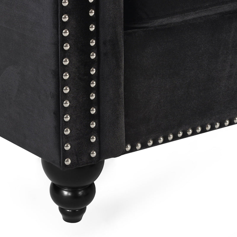 Chesterfield Style 3 Seater Sofa With Deep Button Tufting by HouseOfZazla