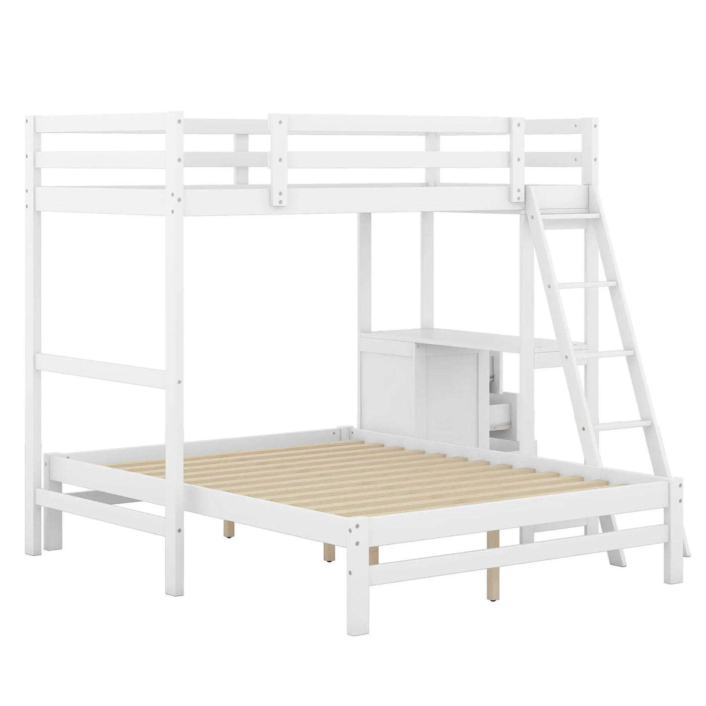 Bunk Bed With Built In Desk And 3 Drawers by HouseOfZazla