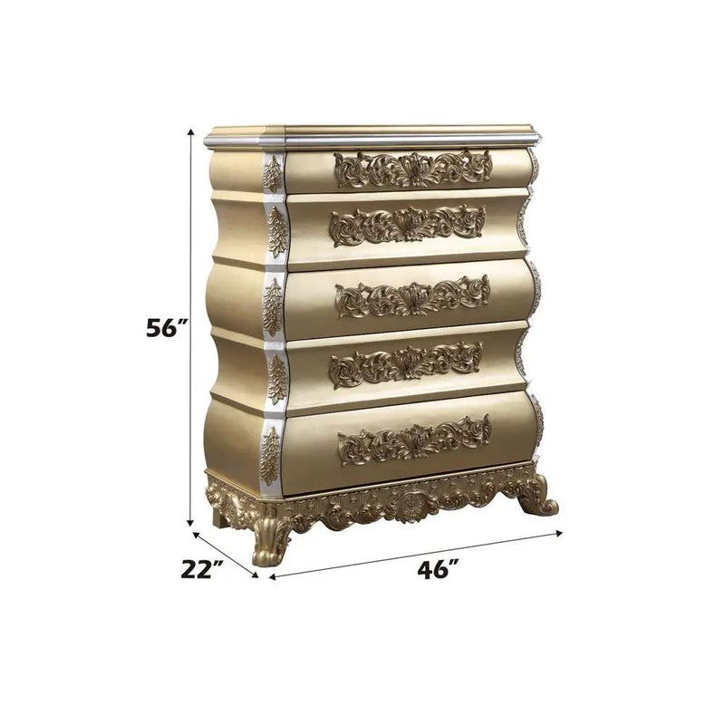Seville - Chest - Gold by Unique Piece Furniture
