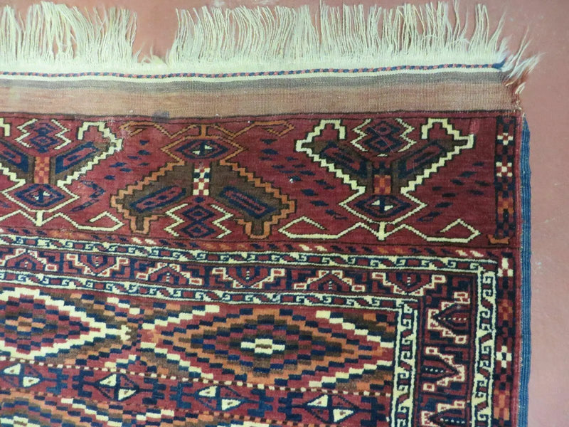 4' X 8' Antique Handmade Russian Bokhara Turkoman Yamud Wool Rug Carpet Nice by Jewel Rugs