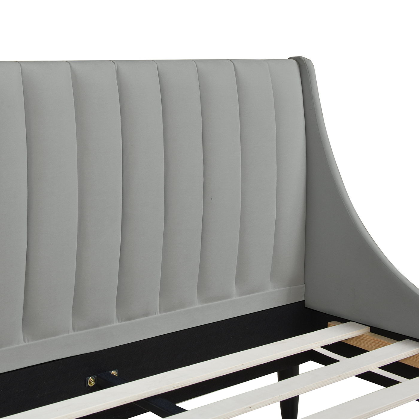 Aspen - Vertical Tufted Modern Headboard Platform Bed Set by HouseOfZazla