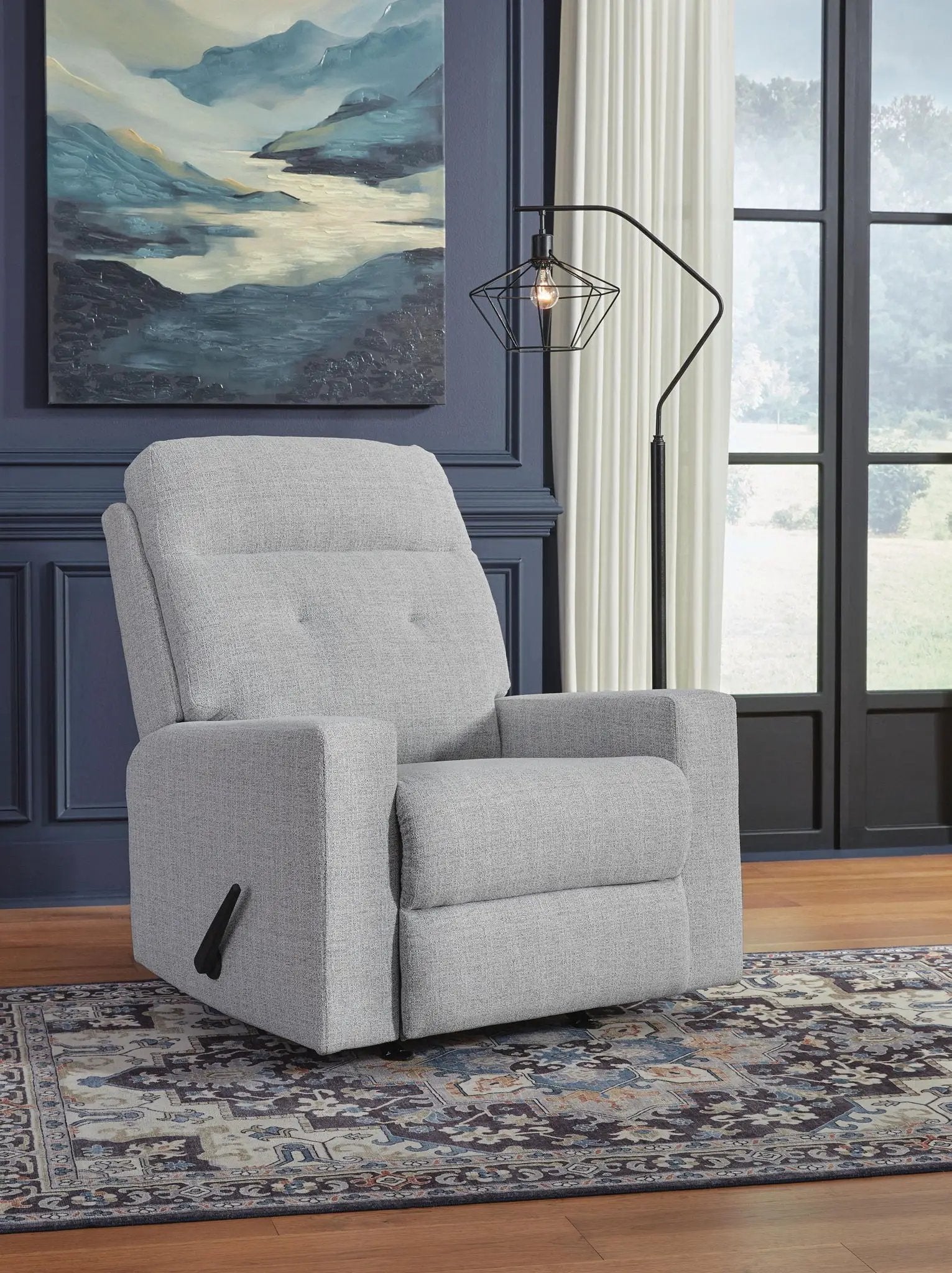 Skillins - Rocker Recliner - Stone by Unique Piece Furniture