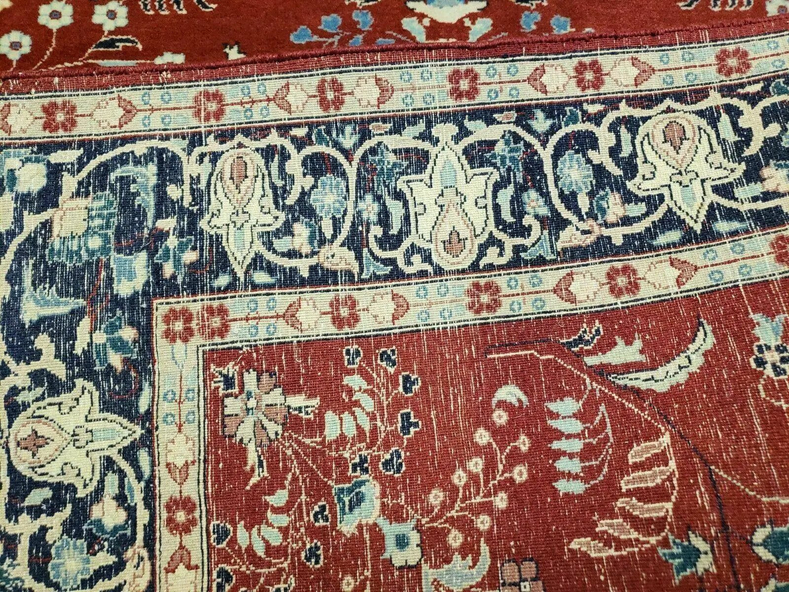4' X 6' Vintage Handmade Pakistani Rug Highly Detailed Red by Jewel Rugs
