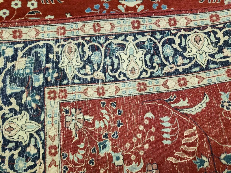 4' X 6' Vintage Handmade Pakistani Rug Highly Detailed Red by Jewel Rugs