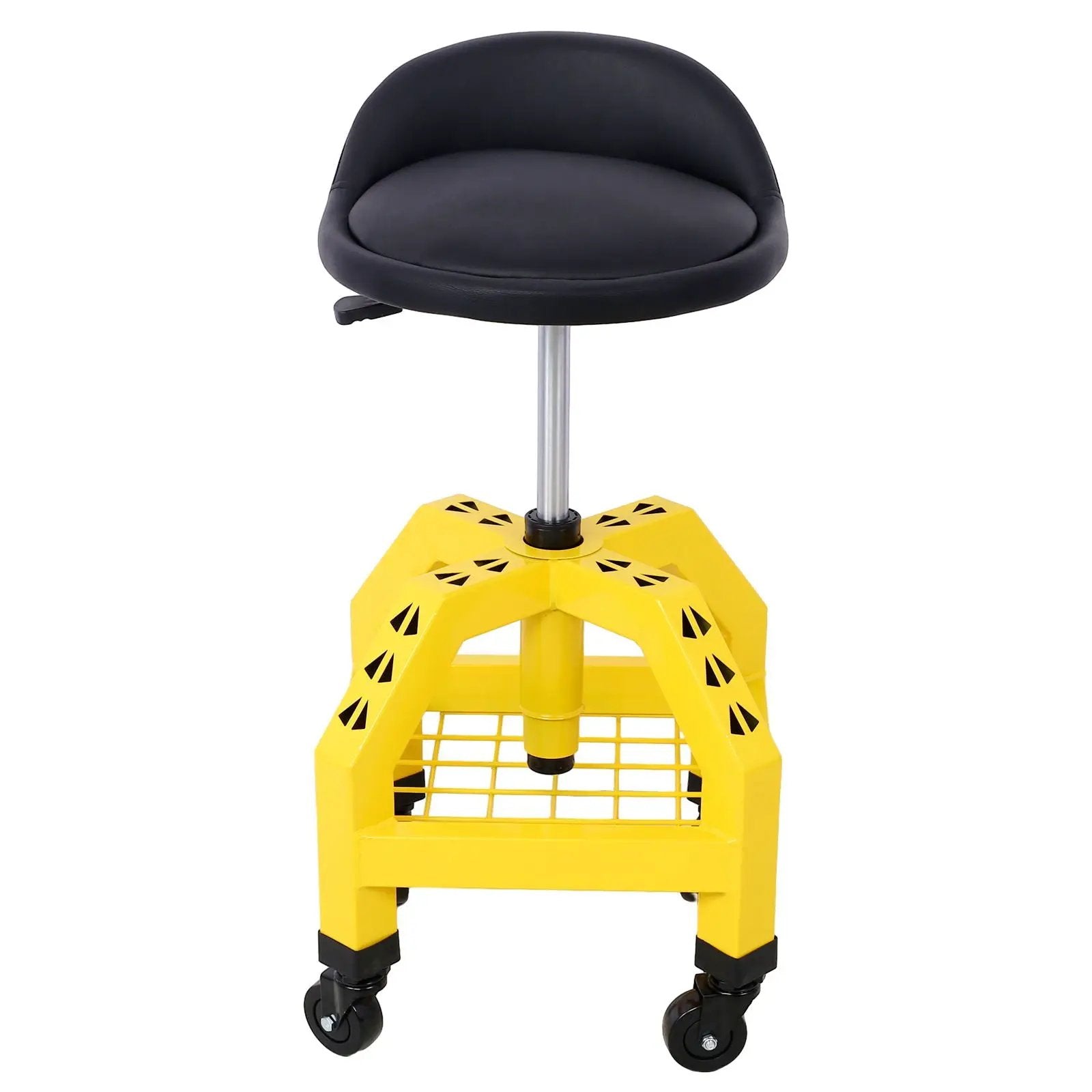 Pneumatic 360 Degree Swivel Stool, Mechanics Rolling Creeper Seat, Heavy Duty Rolling Mechanics Stool, Shop Stool With Casters by HouseOfZazla