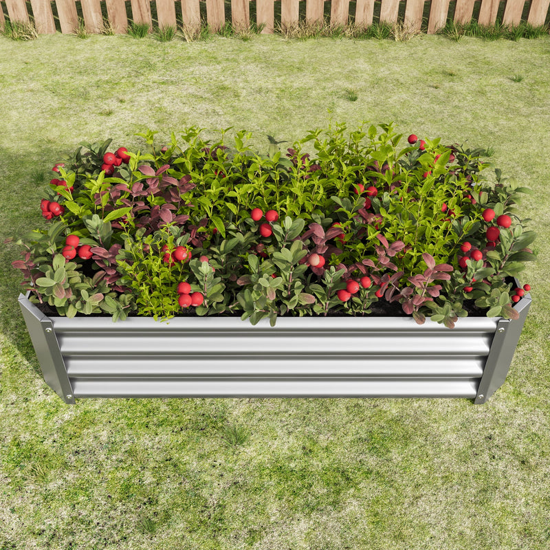 Metal Raised Garden Bed 4x2x1 ft by HouseOfZazla