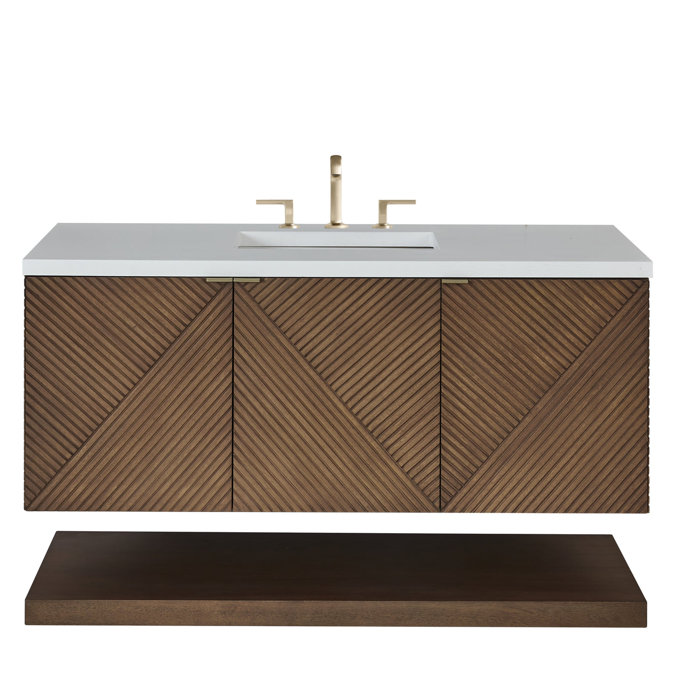 James Martin Marcello 48" Floating Single Bathroom Vanity, Chestnut, view 35