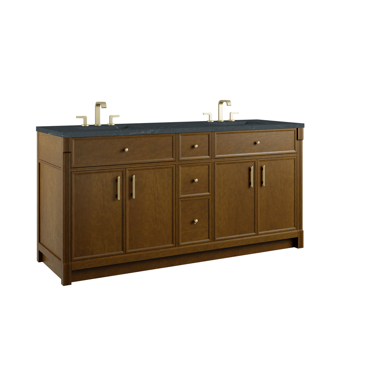 James Martin Bellshire 72" Double Bathroom Vanity, Honey Oak, view 39