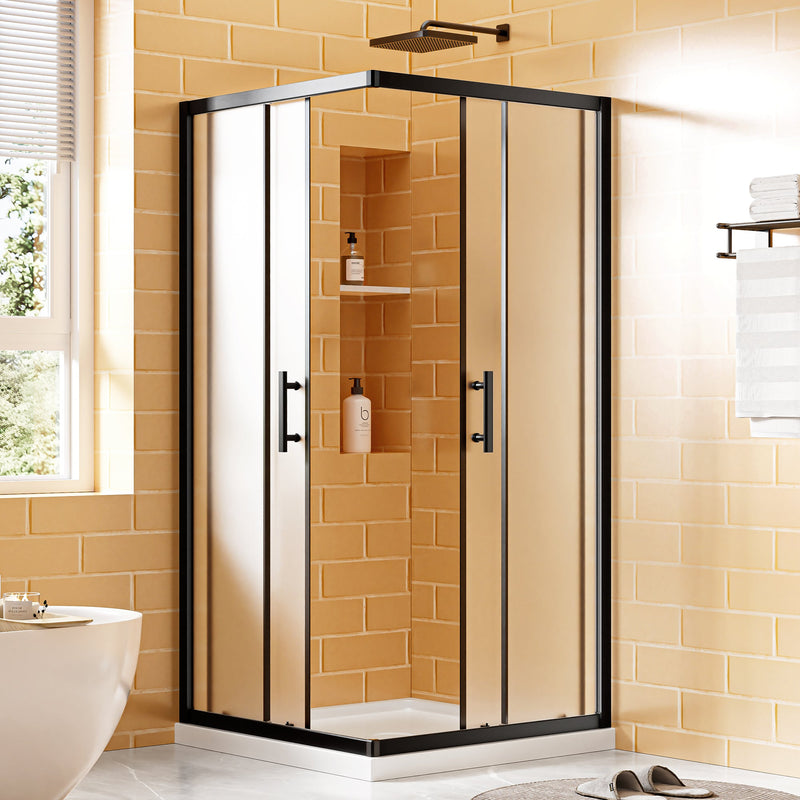 36" D x 36" W x 72" H Corner Shower Enclosure by HouseOfZazla