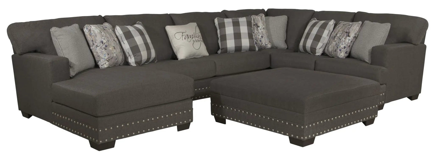 Crawford - Sectional With Cocktail Ottoman by Unique Piece Furniture