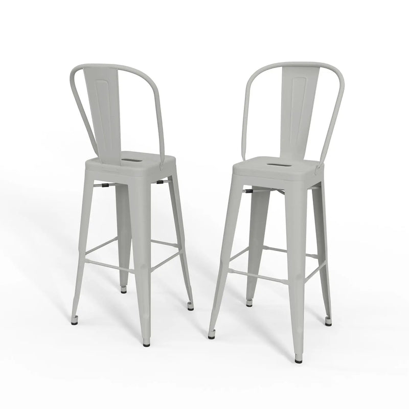 Fletcher - Handcrafted Metal Stool (Set of 2) by HouseOfZazla