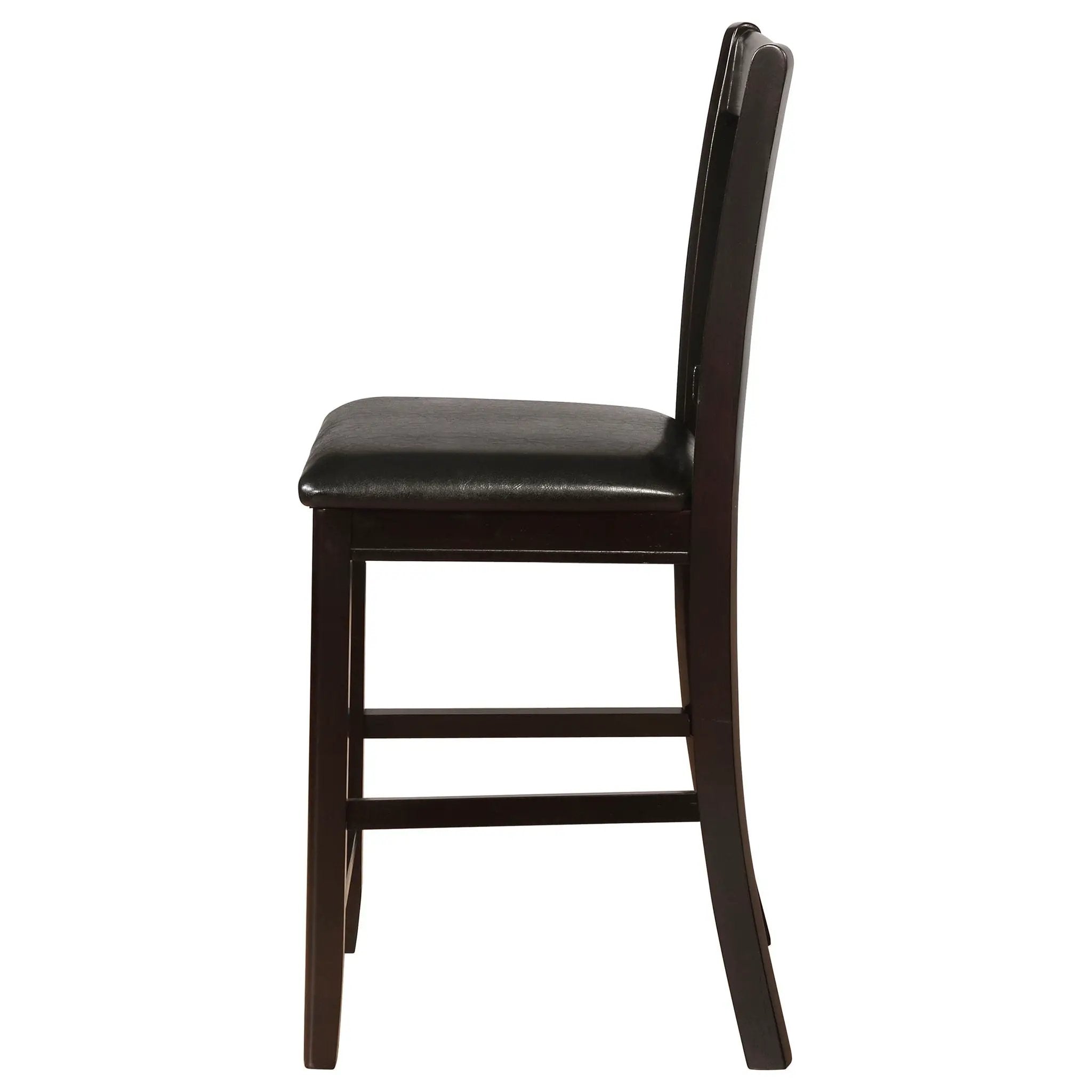 Lavon Wood Counter Height Dining Chair Black and Espresso (Set of 2) by Unique Piece Furniture